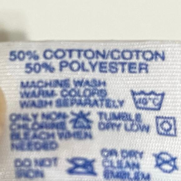 Vintage Jerzees USA Blue Sweatshirt Teddy Bear, Doll & American Flag Women’s XL - Picture 4 of 6